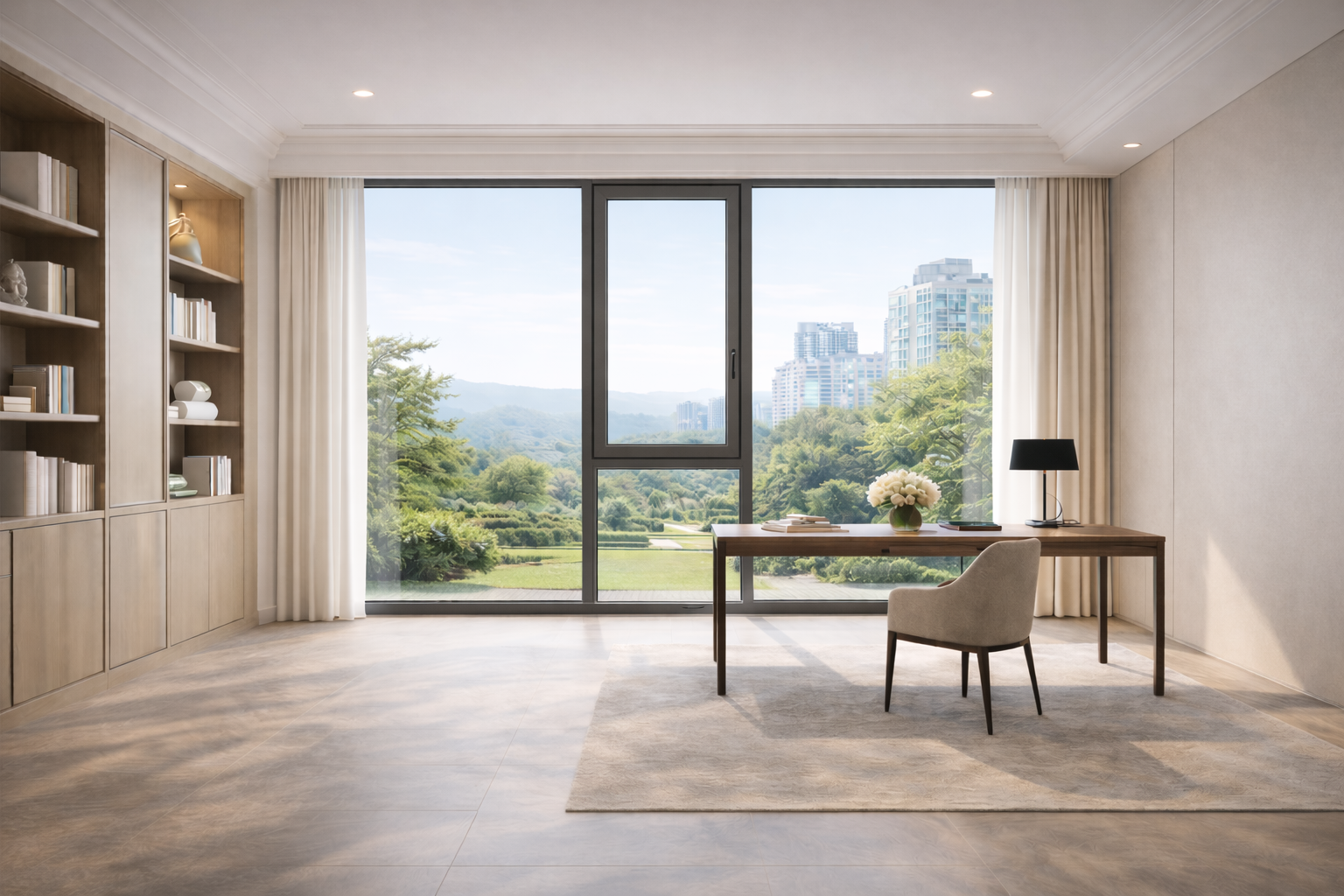 Custom Tilt-and-Turn Window for residential interior applications with inward opening design