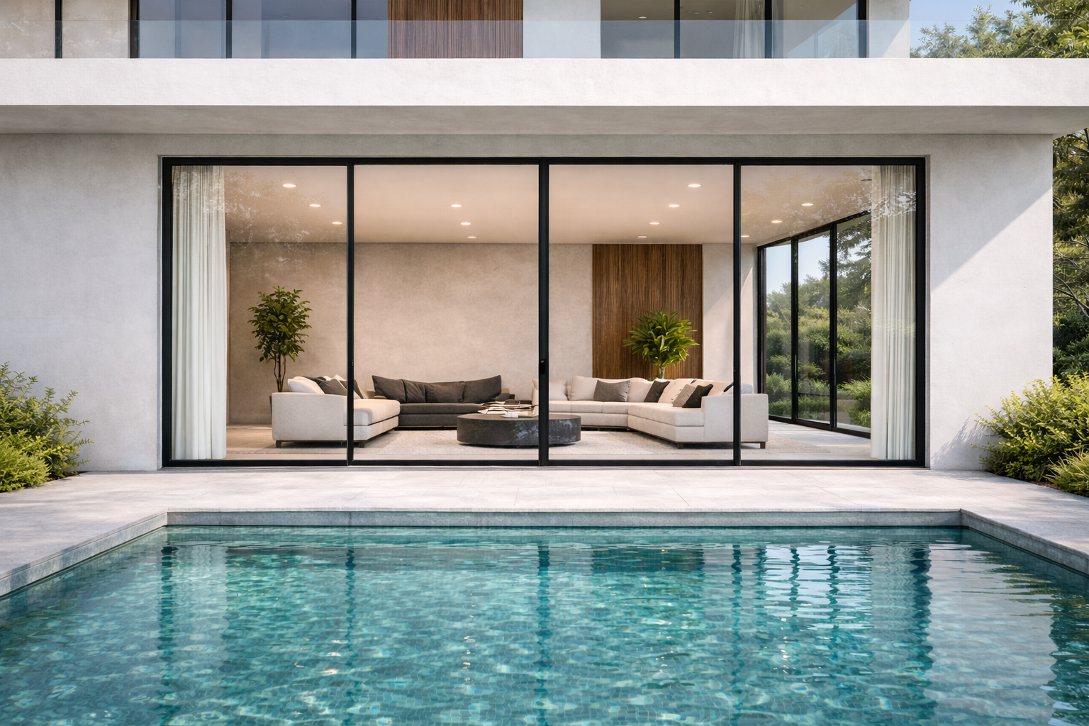 Custom Slim Frame Sliding Door for balcony and indoor-outdoor transition spaces
