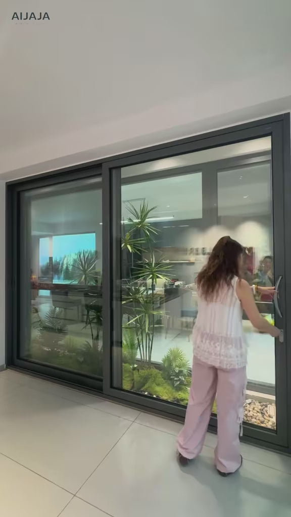Heavy-Duty Sliding Door — Glass + Screen